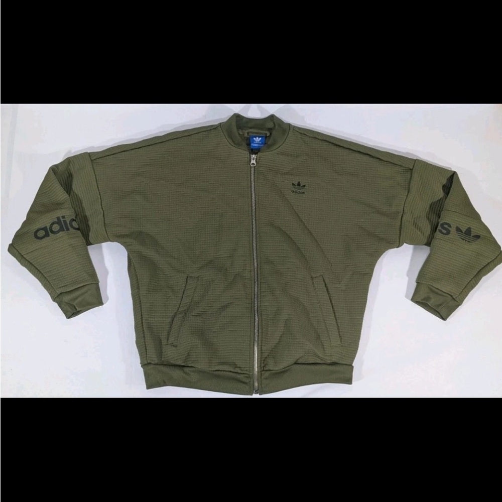 adidas Originals Olive Green Full-Zip Track Jacket